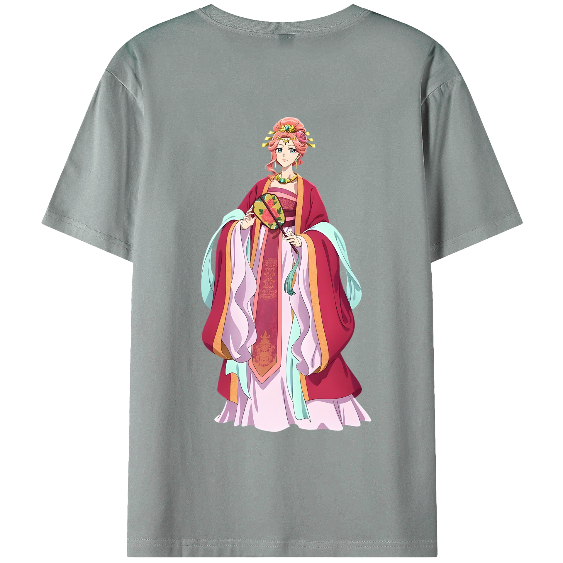 （画像用） 薬屋のひとりごと The Apothecary Diaries 綿100％ メンズ半袖Tシャツ（バックプリント） 通気性